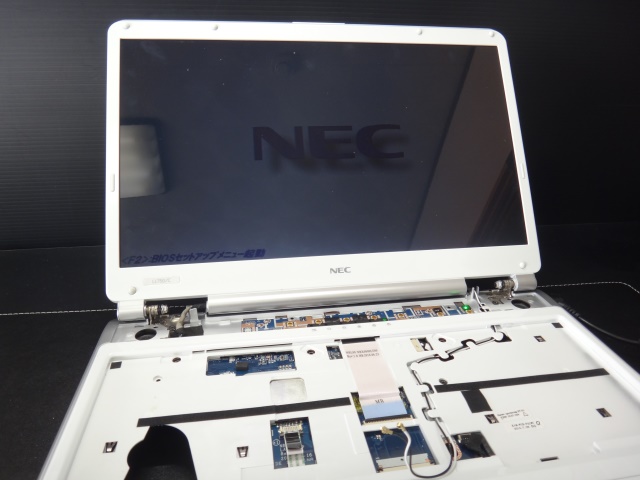 NEC PC-LL870CS、LL750CS、LL750BS、LL750AS、画面映らず起動しない