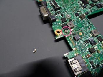 PC-VK13MBBCB チップコンデンサ交換修理